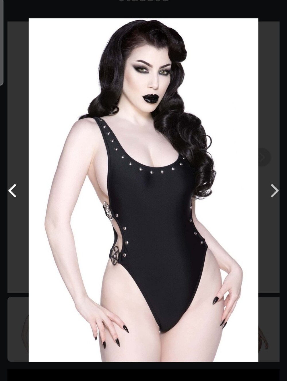 Killstar Lilith Studded One Peice Swimsuit